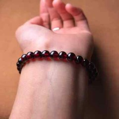 Natural Red Garnet Beads Crystal Healing Reiki Chakra Stretch Men Women Bracelet
