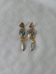 Tabra Opal Earrings 14k Gold Posts Silver and Gold Plated