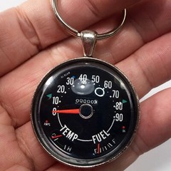 Vintage CJ5 CJ6 CJ7 0-90 MPH Speedometer Reproduction Keychain CJ5 CJ6 CJ7