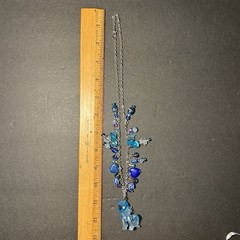Handmade Necklace My Little Pony Charm Glass & Plastic Breads RainbowDash