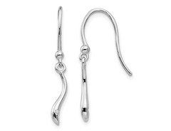Sterling Silver Swirl Earrings with Shepherd Hooks