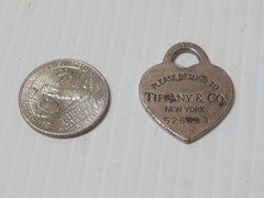 VINTAGE OLD RETURN TO TIFFANY 925 STERLING SILVER HEART PENDANT – BUY IT NOW