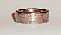 «Sealed» US PRIDE HALF DOLLAR handcrafted coin ring size 7-15 show your US pride