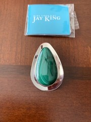 NEW JAY KING Green Malachite Sterling Silver Pendant