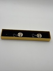 Coin Earrings w/ Sterling Silver Plated Hooks, One of a Kind
