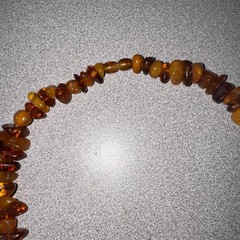 Natural Baltic Amber Honey, Butterscotch & Deep Cognac Necklace 20″ -66.3g