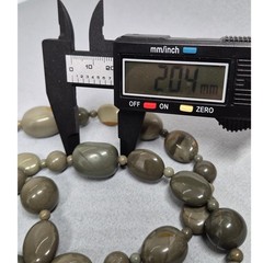 Jay King Necklace Desert Sage Jasper Sterling Silver Beaded Artisan Long 33″
