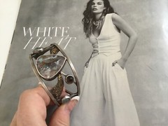 $440! LaJeanne Designs Artisan Opalized Petrified Wood & Sterling Cuff: NWOT!
