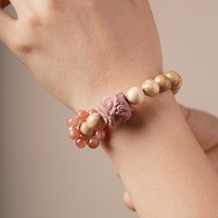 8mm Round Fragrant Wood Buddhist Prayer Bead Bracelet for Women Yoga Bracelet