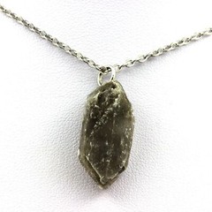 Raw Gypsum Necklace. 16 Ct. Marcieu, Isère, France.