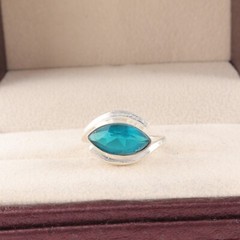 Apatite Gemstone 925 Sterling Silver Ring Handmade Jewelry Ring Gift For Wife