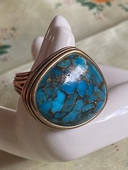 Barse Magnesite Shades Of Earth Stunning Size 7 Statement Ring