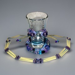 Mixed Jewelry Lot; Light Purple/Lavender & Light Blue w/ A Southwestern Flair