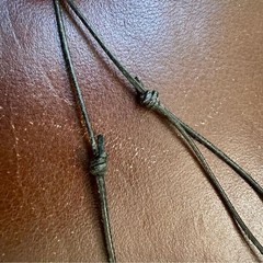 Native American Alaska Native Turquoise Leather Necklace