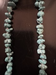 Block Turquoise Howlite Necklace