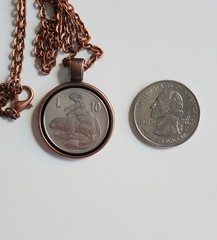 1975 San Marino 10 Lire Marmots Coin Pendant, «Love in Animals» series