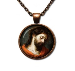 Jesus Christ Religious Art Christians – Handmade ROUND Glass Pendant Necklace