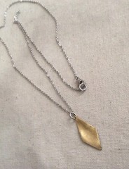 NEW SUNDANCE CHARM OXIDIZED SILVER GOLD PLATED PENDANT ANTIQUE STYLE NECKLACE