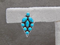 Natural Turquoise Earring Studs in 925 Sterling Silver, Wedding Studs, Gift Item