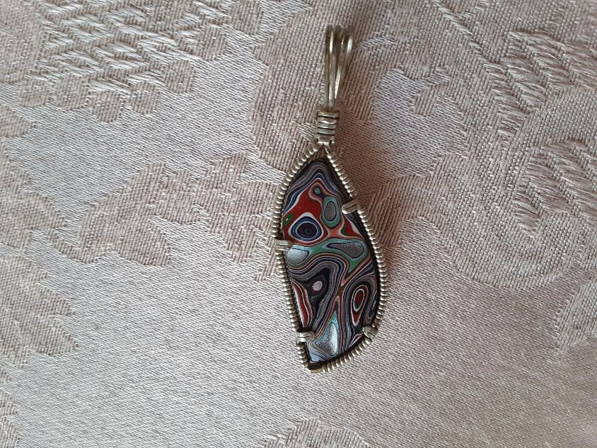 Freeform Fordite Pendant