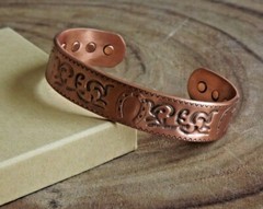 Pure Copper Magnetic Bracelet – Solid Copper Arthritis Pain Therapy Energy Cuff