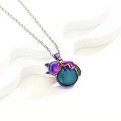 Cat Urn Necklace for Ashes Moonstone Pet Urn Cremation Keepsake Memorial Jewelry