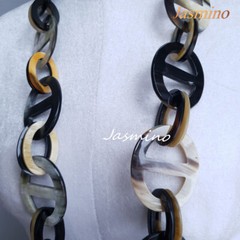 Natural Buffalo Horn Necklaces, Unique Statement Jewelry.