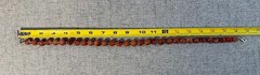 Carnelian Bead Necklace 18 Inches Long X 1/2 Inch Diameter Beads Excellent