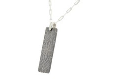 Meteorite Damascus Pendant I Sterling Silver Necklace – TOP METEORITE Jewelry