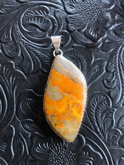 Artisan Southwest Bumble Bee Jasper Box Bezel 2.25″