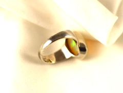 Sterling Silver Ring Ethiopian Opal Gemstone Handcrafted Size 9