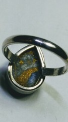 CUTE UNTREATED NATURAL LAPIS LAZULI IN .925 STERLING SILVER RING SIZE 6.0-6.25