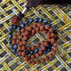 8mm black Labradorite brown Sandalwood 108 knot necklace Yoga Energy men mala