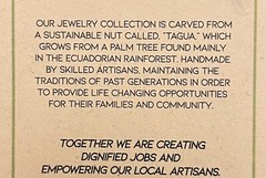 Fair Trade Tagua Nut Organic Earrings Jewelry (Sustainable & Eco-Friendly)