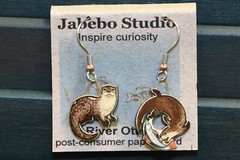 Jabebo Earrings River Otter