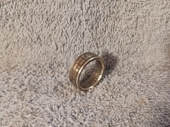 1998 90% Silver Kennedy Half Dollars size 9-1 /2 coin ring handmade (A)