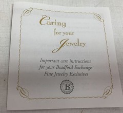 Bradford Exchange Guardian Angel Locket Fine Jewelry Exclusive with Box