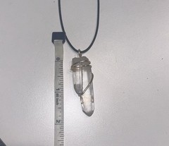 Handmade Himalayan Tibetan quartz Necklace Double Point Gold Record Keeper