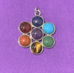 Chakra Stone Pendant With Seven Stones
