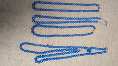 Lot of 4 Blue Lapis Lazuli beaded necklace 20 inches and 1 36 inches India