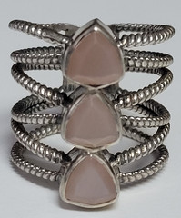 Chocolate moonstone size 7.5 ring – SS 925 – handmade