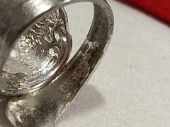 Vintage Artisan ONEIDA Silver Plated Flower SPOON BYPASS WRAP RING Adjustable