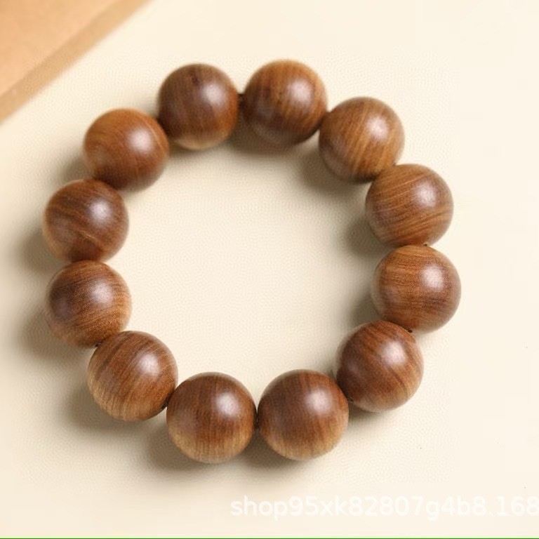 Natural Sandalwood Meditation Mala Bracelet for Women Buddhist Prayer Beads