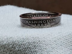 WASHINGTON – Size 10 State Quarter Coin Ring