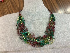 MUST BUY 3 – FREE SHIP Trellis Ladder CROCHETED yarn necklace FULLER 60+ colors