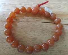 7″ Red Aventurine 8mm Beaded Bracelet with Stretchy Cord