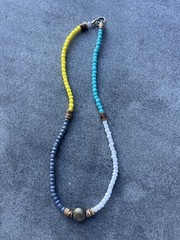 The Mystic – Glass Seed Bead Choker Necklace 15”. ONE OF A KIND