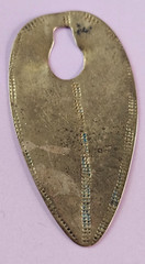 Sidamo Leaf Pendant – Ethiopia Handmade Bronze/Brass 4.4gms 53mm