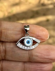 925 Silver Evil Eye Protection Pendant Amulet Nazariya Mother of Pearl Jewelry10