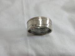 Custom coin rings Morgan dollar 